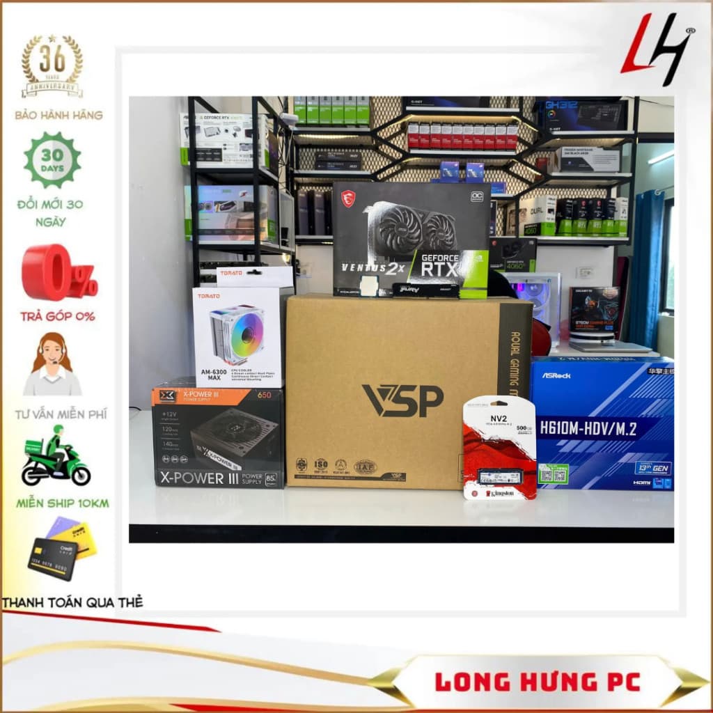 PC gaming 1: Core i5 12400F, Ram 16G, VGA 3060 12G